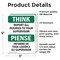 Signmission Safety Culture Sign, 3.5 in Width, Vinyl Decal, Rectangle OS-2PACK-TS-D-35-L-11857 - alternate 2
